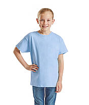 Небесно-Блакитна футболка дитяча для хлопчика м'яка Valueweight kids Fruit of the loom, фото 4