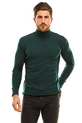 Чоловіча на флісі кофта гольф з коміром стійкою