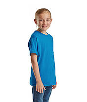 Ультрамаринова футболка дитяча для хлопчика м'яка Valueweight kids Fruit of the loom, фото 5