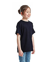 Глибоко Темно-Синя футболка дитяча для хлопчика м'яка Valueweight kids Fruit of the loom, фото 5