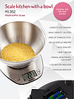Ваги металеві кухонні з чашею 1,8л Mesko MS 3152, фото 7