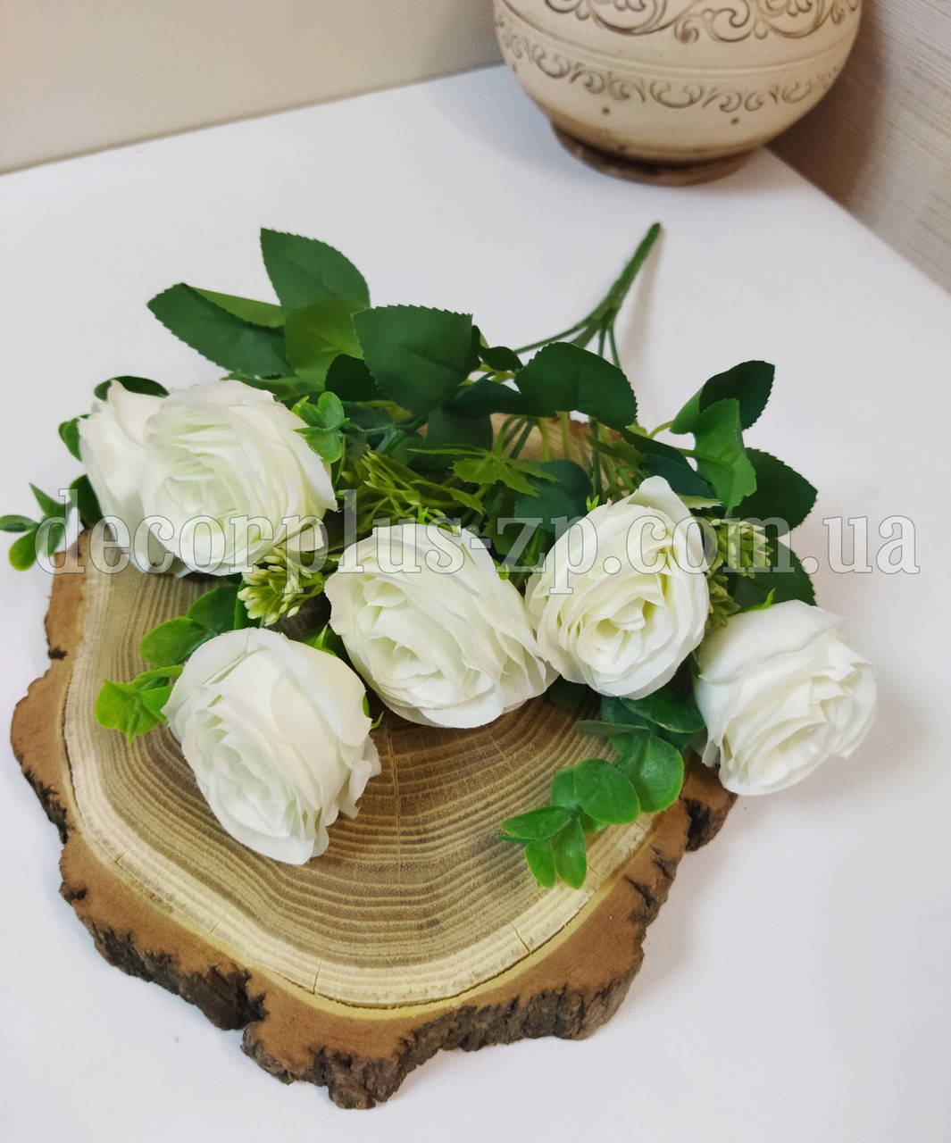 Букет трояндок (6 гілок) , білий, фото 1
