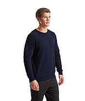 Глибокий Темно-Синій світшот чоловічий полегшений Lightweight raglan sweat Fruit of the loom, фото 6