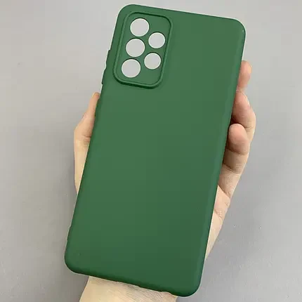 Чохол Silicone Case Samsung Galaxy A23 Темно-зелений, фото 1