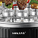Електрошашшличниця автоматична Sokany SK6114 1500 Вт, 11 шампурів, автооберт 360°, Електрошахниця, фото 3