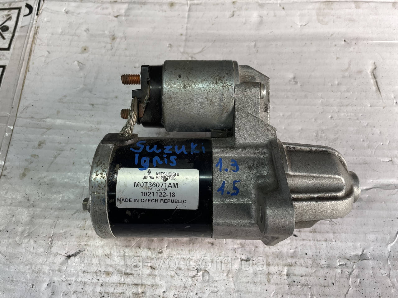 Стартер для Suzuki Ignis, Liana, Jimny, 1.3, M0T36071AM, 1021122-18, 8зуб, фото 1