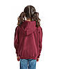 Бордова дитяча кофта на блискавці Classic hooded sweat jacket kids Fruit of the loom, фото 6