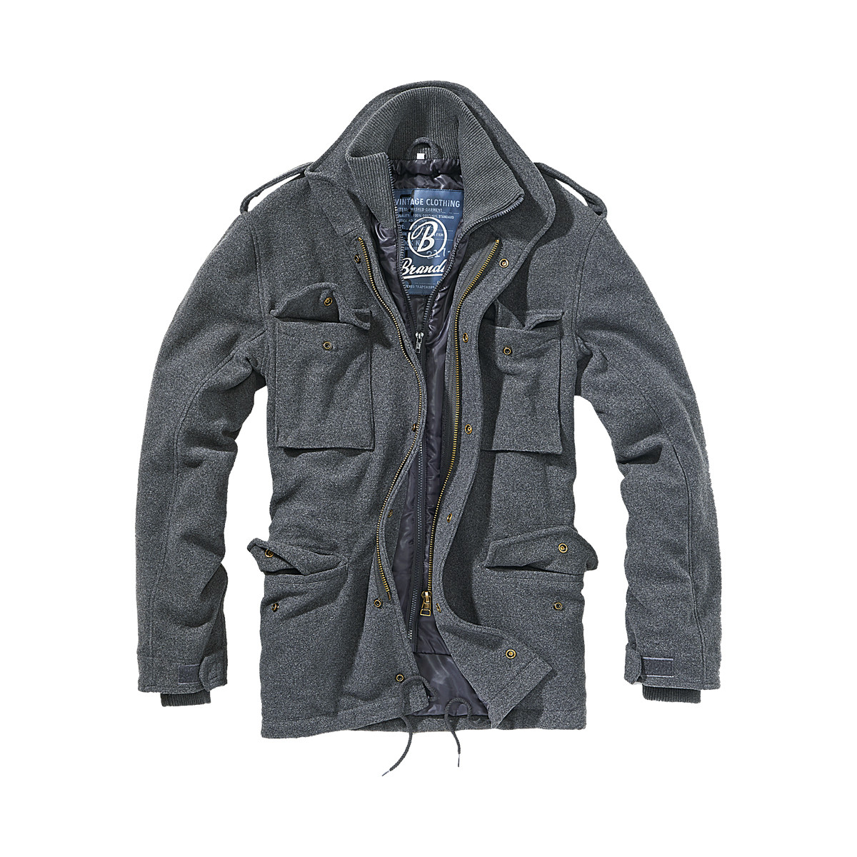 Куртка Brandit M65 Voyager Wool Jacket Anthracite S Сірий (3147.5-S)