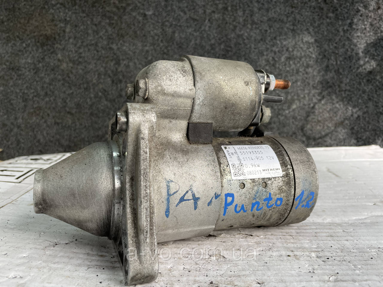 Стартер для Fiat Panda 2, Fiat 500, Grande Punto, Punto, 1.2, 1.4, 55193355, 10зуб, фото 1