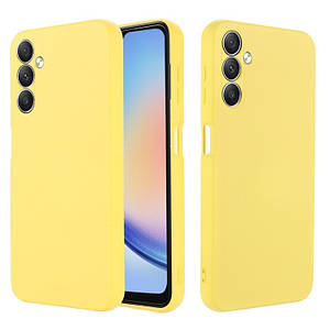 Чохол Silicone Case Samsung Galaxy A24 Жовтий