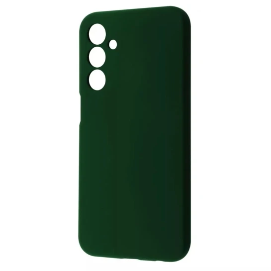 Чохол Silicone Case Samsung Galaxy A25 Темно-зелений, фото 1