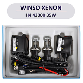 Повний комплект автомобілого ксенона WINSO XENON SET H4 bi-xenon 4300K лампочки+блоки