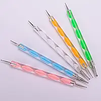 Дотс для дизайну нігтів і нанесення лаків (ДВУСТОРОНАННЯ, набір 5 шт.)