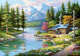 Пазли Anatolian на 1500 елементів, Відпочинок на каное