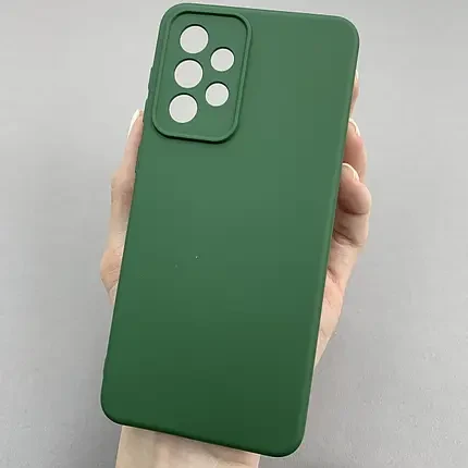 Чохол Silicone Case Samsung Galaxy A33 Темно-зелений, фото 1