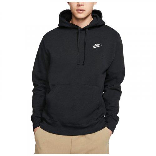 Бомбер чоловічий Nike M Nsw Club Hoodie Po Bb S Чорний (BV2654-010)