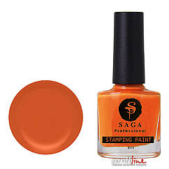 Лак-фарба для стемпінгу Saga Professional Stamping Paint №14 помаранчевий, 8 мл