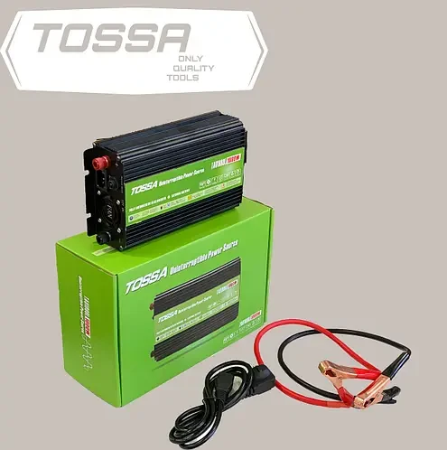 Перетворювач напруги 12-220V 1000W Tossa TAU1000L з функцією UPS (інвертор) Модифікована синусоїда