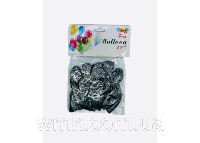 Кульки повітрянні 10 шт амер срібло 2,8 г 12