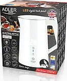 Електрочайник Adler AD 1345 білий LED з регулюванням температури 1,7 л STRIX, фото 6