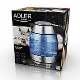 Чайник електричний скляний Adler AD 1246 1.8 л, фото 7