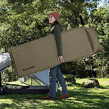Самонадувний килимок з подушкою Naturehike CNK2300DZ014, 60 мм (Dark Green), фото 6