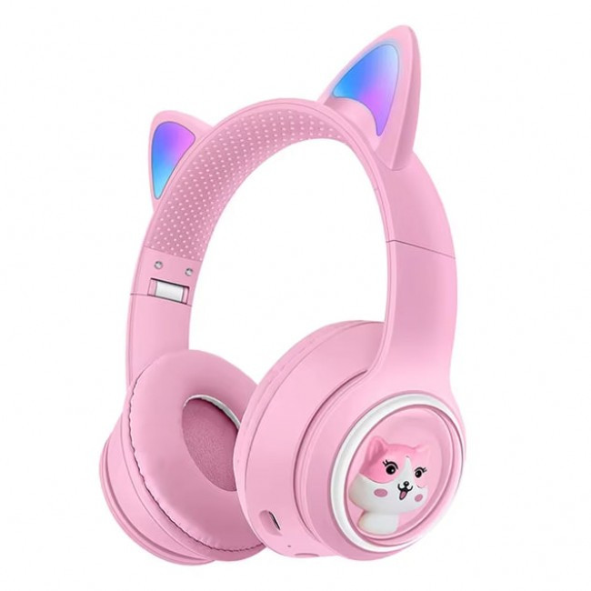 Дитячі бездротові Bluetooth навушники з вушками CAT AKZ 02, фото 1