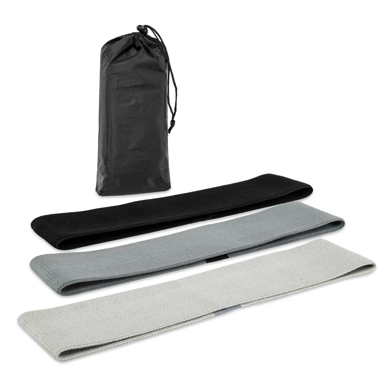 Набір тканинних фітнес - гумок Cima 3 шт. 74х8 см для вправ стрічки опорів