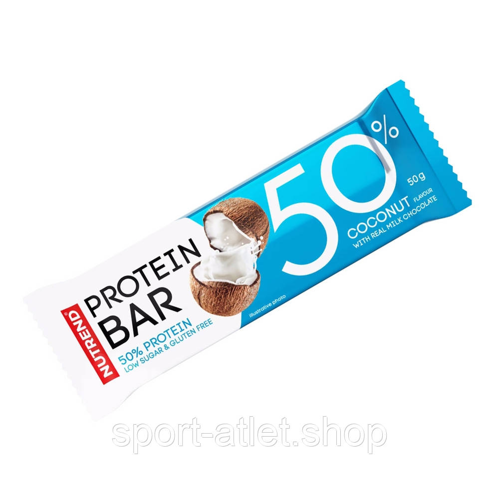 Батончик Nutrend Protein Bar 50%, 50 грам Кокос