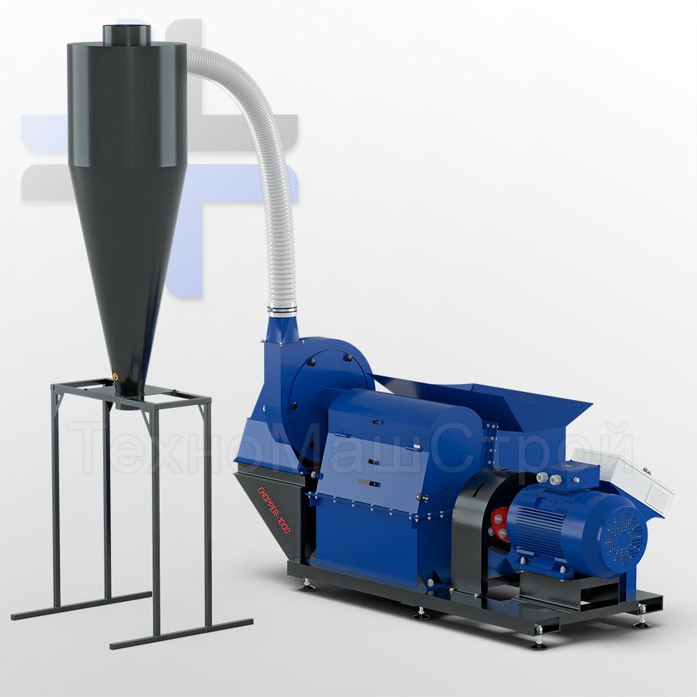 Chopper-1200, 75 кВт подрібнювач молотковий для щепи, фото 1
