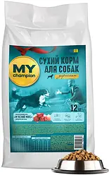 Повнораціонний сухий корм для собак My Champion М'ясний мікс 12 кг