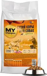 Повнораційний сухий корм для собак My Champion з куркою 12 кг