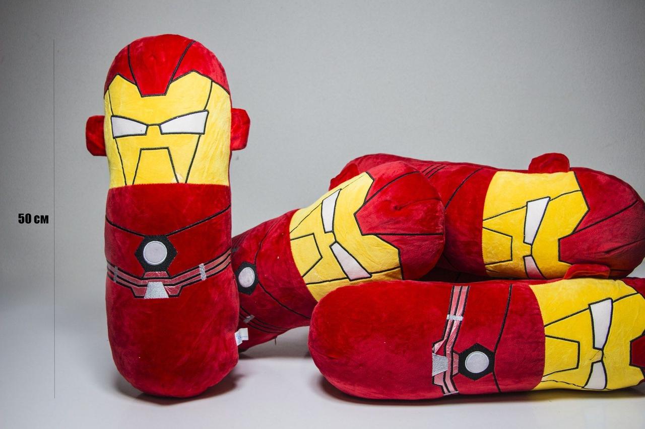 М'яка іграшка подушка-обіймашка " IRON MAN батон" 50 см