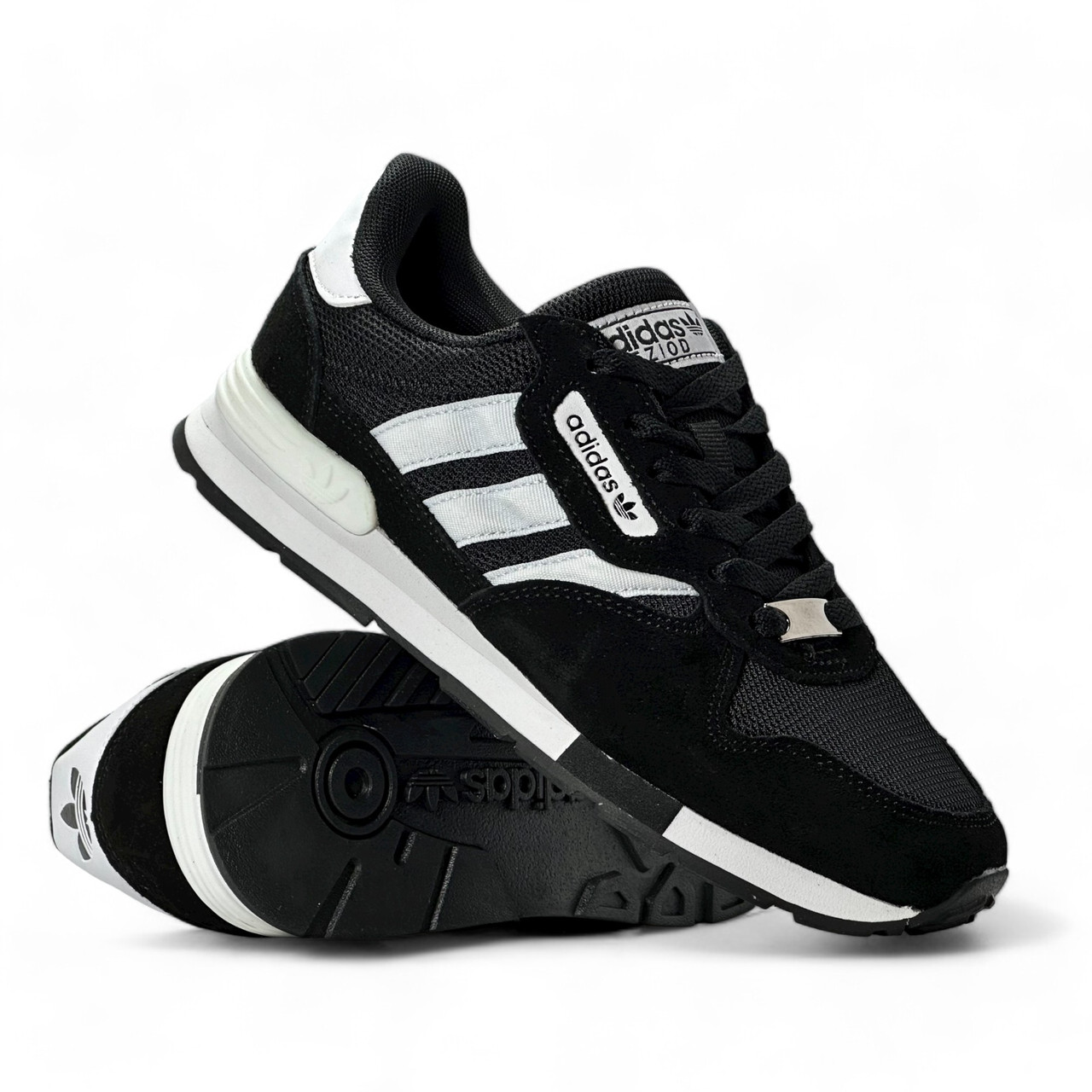 Підліткові кросівки Adidas Trezoid замшеві весняні чорні демісезонні