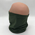 Бафф осінній універсальний, Олива / Бафф однотонний / Хомут унісекс, фото 8