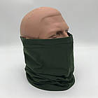 Бафф осінній універсальний, Олива / Бафф однотонний / Хомут унісекс, фото 10