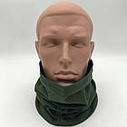 Бафф осінній універсальний, Олива / Бафф однотонний / Хомут унісекс, фото 9