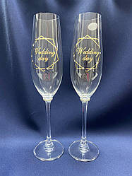 Весільні келихи (золото Wedding Day)