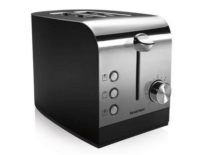 Тостер Silver Crest STS 850 B1 850Вт. 7 режимів, Нержавіюча сталь Чорний