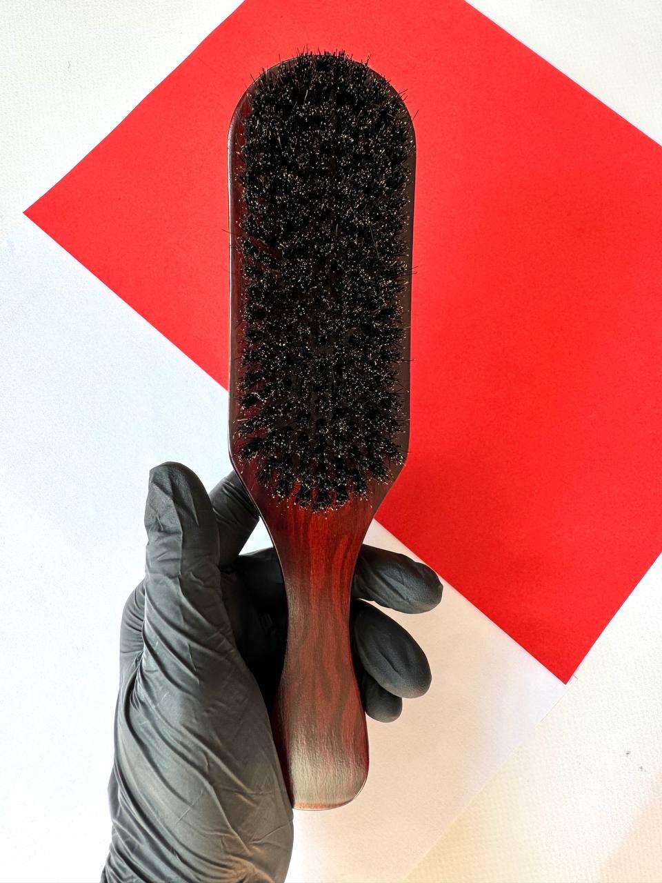 М'яка щітка-мітка з натуральним ворсом на дерев'яній ручці