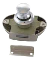 Замок накладний, арт. 8141873S, сріблястий, фото 1