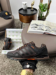 Чоловічі нубукові кросівки Adidas Terrex Nubuk Brown, чоловічі кеди Адідас коричневі нубук. Чоловіче взуття
