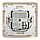 Asfora - double USB charger 2.4 A - cream, фото 4