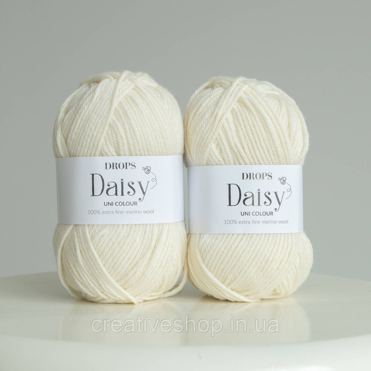 Пряжа Drops Daisy Uni (колір 01 off white)