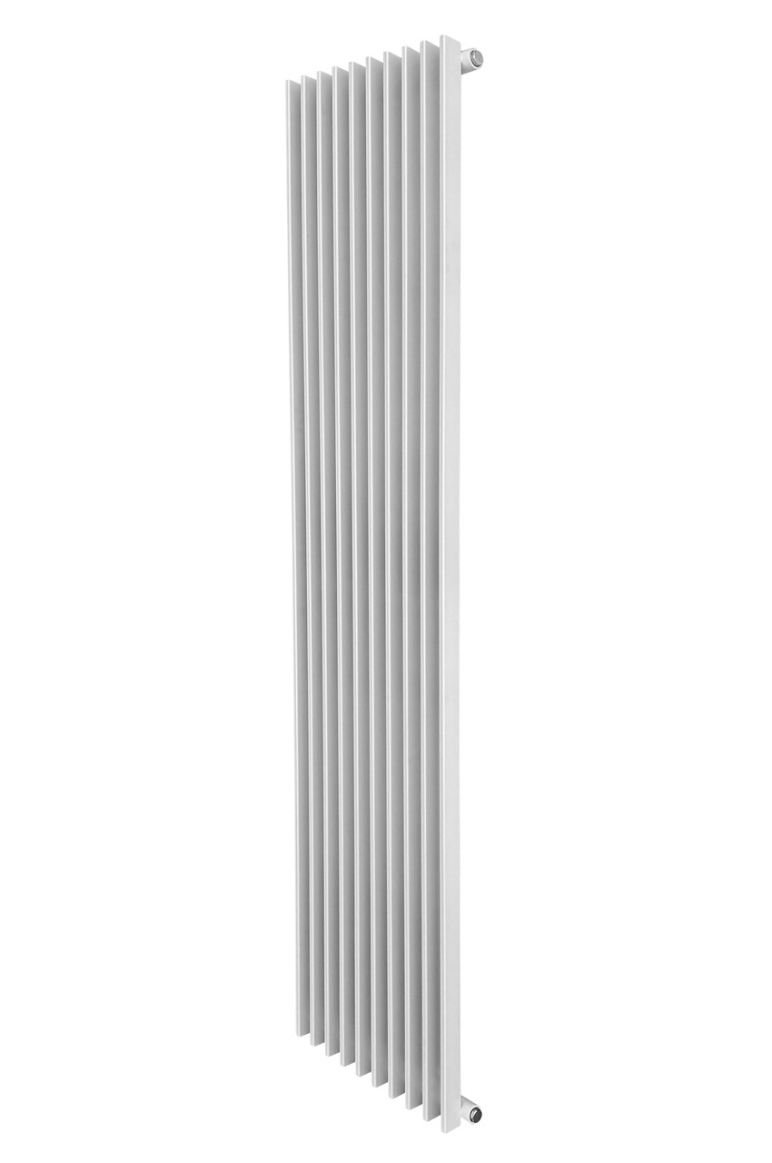 Вертикальний дизайнерський радіатор опалення ARTTIDESIGN Pesaro 10/1800/360/50 білий матовий