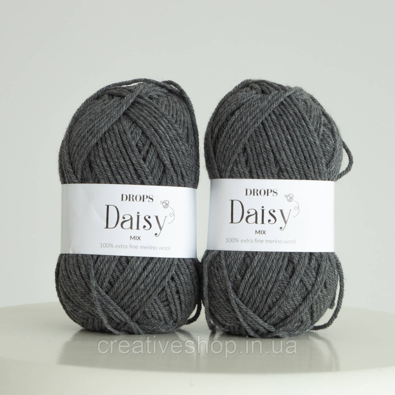 Пряжа Drops Daisy Mix (колір 05 medium grey), фото 1