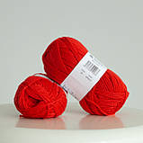 Пряжа Drops Daisy Uni (колір 20 red), фото 3