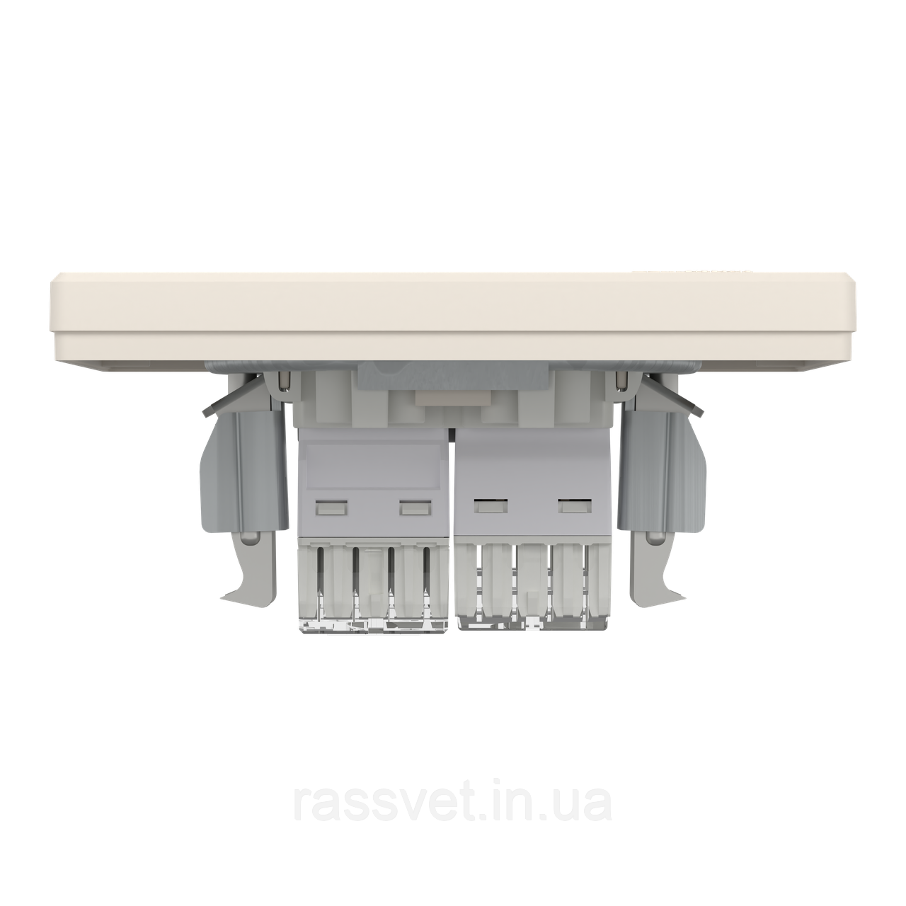 РОЗЕТКА КОМП'ЮТЕРНА RJ45 КАТ. 5Е І ТЕЛЕФОННА РОЗЕТКА RJ12 КРЕМ ASFORA