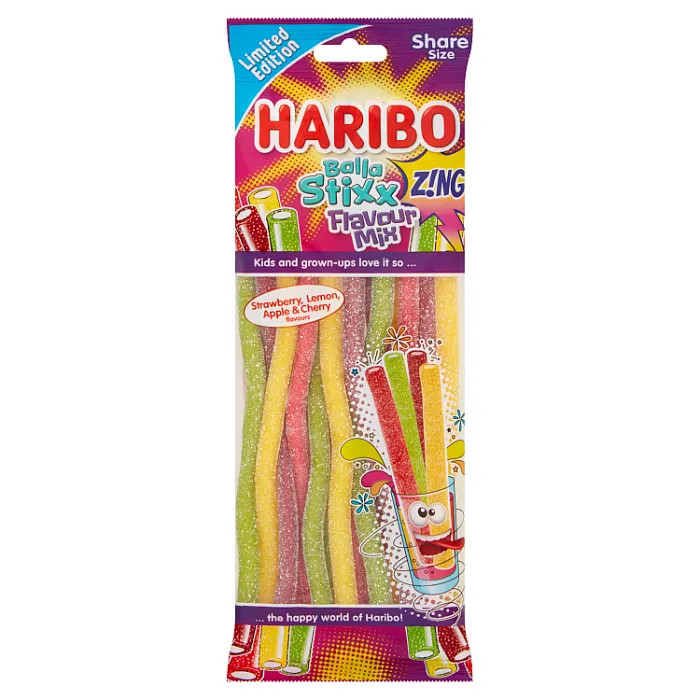 HARIBO Limited Edition Balla Stixx Flavour Mix 140g