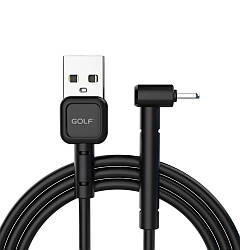 Кабель Golf USB - Lightning GC-69 3A 1 метр Black (90746)